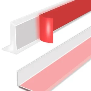 Shower Threshold Water Dam, Silicone Barrier Shower Door Bottom Seal Strip