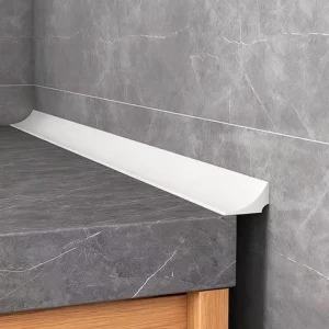 Water Barrier for Sink,Shower Threshold Dam Barrier,Waterproof White 2m