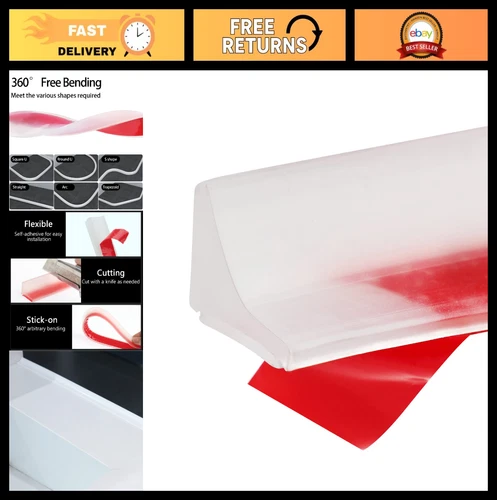 Collapsible Shower Water Dam - Self-Adhesive Silicone Waterproof Barrier for Bat
